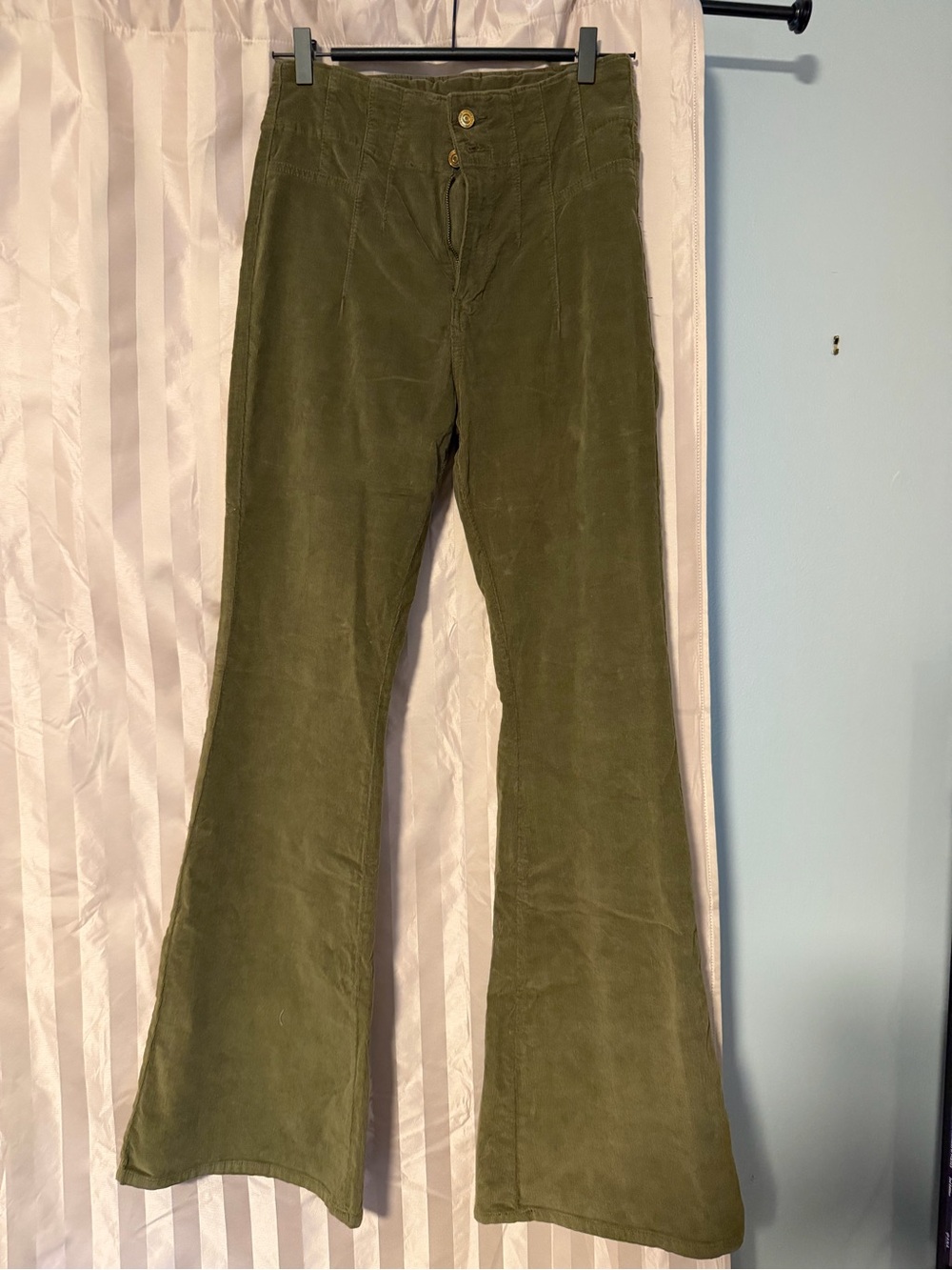 Olive Green Women's We The Free Corduroy Pants